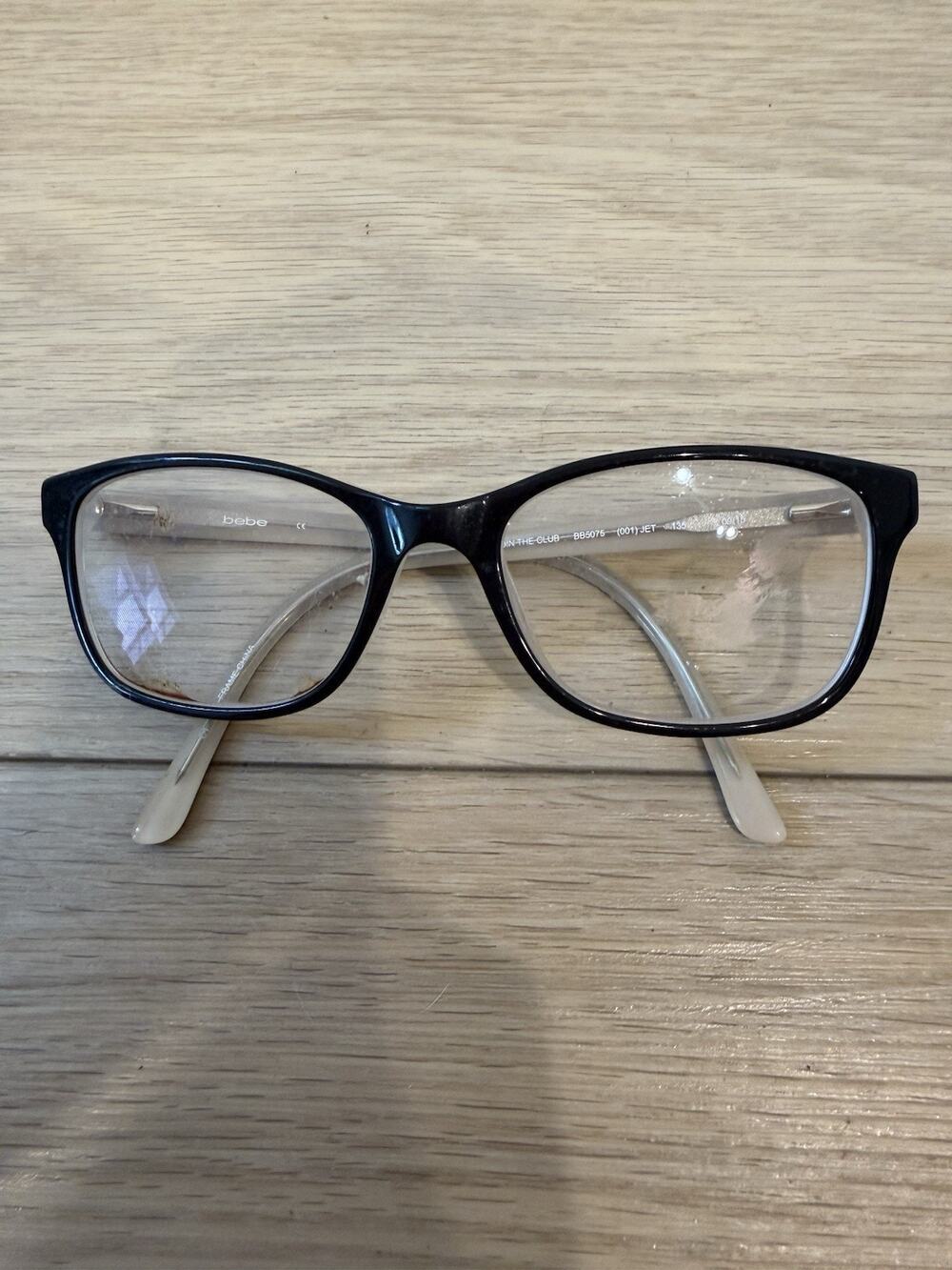BEBE JOIN THE CLUB BB5075 001 JET WOMEN EYEGLASSES 52MM 17 135